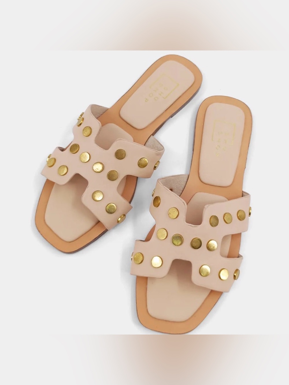 NEW IN BOX ShuShop Donatella Studded Slide Sandals Size 6.5